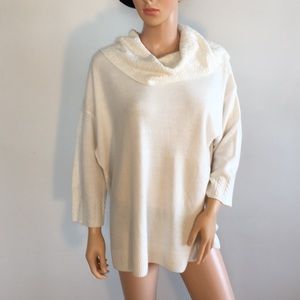 SAG HARBOR vintage Cowl Neck Sweater